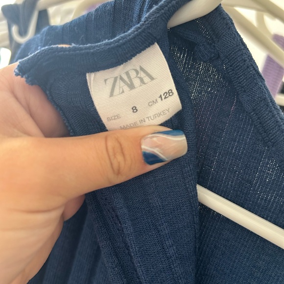 blue zara jumpsuit - Picture 4 of 4